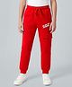 Honeyhap Premium  100% Cotton Single Lounge and Track Pants  With Bio Finish - RED ALERT
