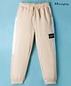 Honeyhap Premium  100% Cotton Knit Full Length Lounge Pants With Bio Finish & Text Badge - Sheer Bliss