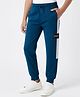 Honeyhap Premium  100% Cotton Knit Full Length Lounge Pant With Bio Finish & Cut & Sew Design - Sailor Blue