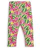 JusCubs Cotton Lycra Watermelon Printed Leggings - Multi Colour