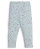 JusCubs Cotton Lycra Floral Printed Leggings - Green