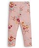 JusCubs Cotton Lycra Floral Printed Leggings - Pink