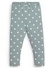 JusCubs Cotton Lycra Polka Dots Printed Leggings - Green
