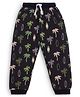 JusCubs Cotton Beach Theme Printed Joggers - Black