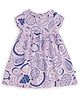 JusCubs Cotton Half Sleeves Fruits Printed Dress - Pink