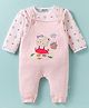 Wonderchild Teddy Bear Patch Detailed Gallice With Full Sleeves Top - Peach