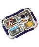 Little Surprise Box Astronaut Theam Blue Stainless Steel Kids Lunch Box - Blue