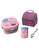 Little Surprise Box Space Slice Stainless Steel Soup Box and Lunch Box with Bag for Kids - Pink
