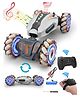 Magicwand R/c Rechargeable 1:12 Scale Off-Road Gesture Controlled Monster Double Sided Spine Design Transformation All Terrain Drifting Monster Vehicle for Kids Grey