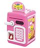 Magicwand Musical Money Safe Kids Piggy Savings Bank with Finger Print Sensor & Solitaire Stickers Pack of 1 Pink