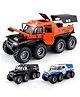 Magicwand 1:24 Scale Die-Cast Avtoros Shaman 8x8 ATV with Openable Doors,Music,Lights & Pull Back Action Pack of 1 Colors as Per Stock