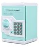 Magicwand Money Safe Kids Piggy Savings Bank with Electronic Lock Pack of 1 Sky Blue White