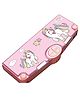 Magicwand Button Operated Multi-Layer Multi-Functional Unicorn Pink Magnetic Pencil Box for Kids with Automatic Buttons Pack of 1