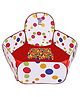 Magicwand Large Size Polyster Multi-Colored Polka Dot Basket-Ball Pool for Kids with 100 Balls Multi-Colored