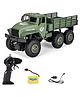 Magicwand Plastic R/c Rechargeable 4 Wheel Drive Off-Road US Military Truck with LED Headlights Random Color Pack of 1