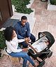 Nuna Mixx Carry Cot- Canopy-Compact Flat Fold-Non Slip Feet-Black