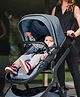 Nuna Demi Grow Baby Stroller-With Cup Holder-Converts to Double or Twin Stroller-Custom Dual Suspension-Pram -light Blue