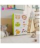 Butterthief Cartoon Printed Collapsible Wardrobe, 6 Cubes Almirah for Kids & Toddlers - Green