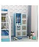 Butterthief Cartoon Printed Collapsible Wardrobe, 8 Cubes Almirah for Kids & Toddlers -  Sea Green