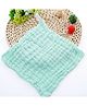 Baby Muslin Washcloth Cotton Face Towels for Newborn Baby Reusable Napkins- GREEN