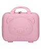 New Pinch Hard Shell Mini Travel Suitcase  for Girls & Women Portable Water Proof  with Zipper Cosmetic Bag (pink) pack of 1