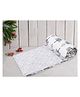 Trance Home Linen Cotton Reversible Dohar Double Bed Size Blanket - Oasis Grey