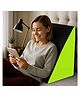 Sleepsia Bed Wedge Pillow for Sleeping, Back & Neck Pain Relief, Leg Elevator - Memory Foam Pack of 1  (Green/Black)