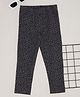 Pantaloons Junior Woven Cheetah Printed Jeggings - Charcoal Grey