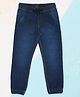 Pantaloons Junior Denim Mild Washed Joggers - Navy Blue