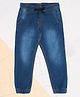 Pantaloons Junior Denim Mild Washed Joggers - Royal Blue