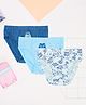 Pantaloons Junior Cotton Knit Pack of 3 Game Theme Printed Briefs - Vallarta Blue