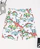 Pantaloons Junior Cotton Knit Origami Dinosaurs Printed Shorts - White