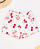 Pantaloons Junior Cotton Knit Cherries Printed Shorts - White