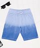 Pantaloons Junior Cotton Knit Ombre Shorts - Light Blue