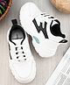 Steprite Colour Blocked Lace Up Shoes - Black & White