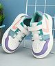 Steprite Colour Blocked Velcro Closer Sneakers - Purple & White