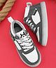 Steprite Colour Blocked Lace Up Sneakers - Grey & White