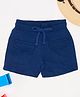 Pantaloons Baby Cotton Knit Solid Shorts - Navy Blue