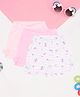 Pantaloons Baby Pack Of 3 Cotton Knit Floral & Typography Printed Shorts - Blushing Bride