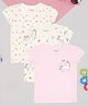Pantaloons Baby Cotton Knit Pack Of 3 Half Sleeves Unicorn & Stars Printed Tees - Blushing Bride
