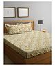 Ambra Linens 210TC Premium Bed Sheet Set, Bed Sheet Double Bed, 100% Cotton, Soft & Smooth Flat Sheets, Bed Sheet for All-Season Use