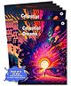 A4 Size Long Notebooks for Students |Celestial Dreams Single Line Ruled 172 Pages in Each|Set of 6