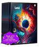 Target Publications A4 Size Long Notebooks for Students | Luna Single Line Ruled 172 Pages in Each | Set of 9