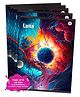 Target Publications A4 Size Long Notebooks for Students | Luna Single Line Ruled 172 Pages in Each | Set of 6