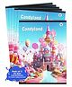 Target Publications A4 Size Long Notebooks for Students | Candyland Single Line Ruled 172 Pages in Each | Set of 6