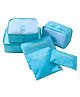 COZY VIBES 6Pcs Waterproof Travel Clothes Storage Bags Luggage Organizer Pouch Packing Case- PACK OF 1- COLOR MAY VARY