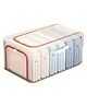 COZY VIBES Large Capacity Transparent Storage Box, Folding Dustproof Design, Clothes Classification Toys Organizer Box, Space Saving Organizer for Home, Under-Bed Storage- PACK OF 1- COLOAY VARY