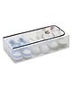 COZY VIBES Shoe Storage Bins Under Bed Shoe Storage Organiser Folding Under Bed Shoe Box With Transparent Lid Fits - Underbed Storage Solution- PACK OF 1- COLOR MAY VARY