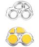 Theoni Stainless Steel Car Shape Suction Plate for Toddlers | 4 Section Kids Feeding Plate | BPA-Free & Dishwasher Safe