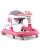 Baby Walker With Anti-fall Protection - Pink| Musical Activity Tray| Comfortable Cushion Seat| Speed Control| Push Walker| Wheel Lock| Adjustable Height